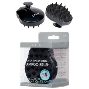 Cala Black Soft Bristle Scalp Massaging Shower Hair Brush Lightweight Ergonomic